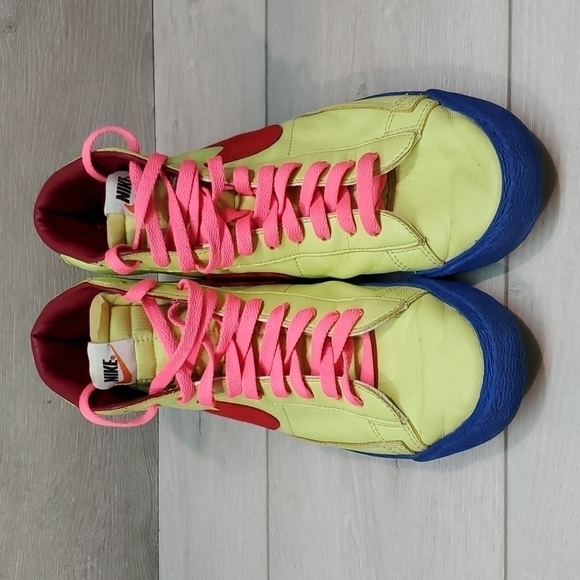 Nike Blazer Mens Mid Multicolor Hi Top Leather ID CW4649-993 Sneakers shoes sz 9 - Picture 4 of 12